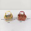 1Pcs Storage Basket Scene Props Dollhouse Mini Woven Flower Basket Carrying Basket Miniature Model Daily Necessities Decor