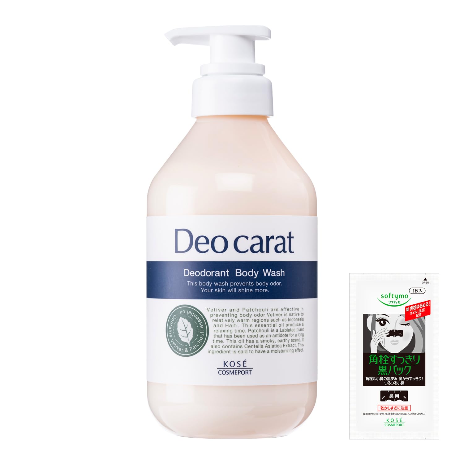 

Deocarat Medicated Body 450mL Pump by KOSE [Quasi-drug] Wash, (with Bonus)