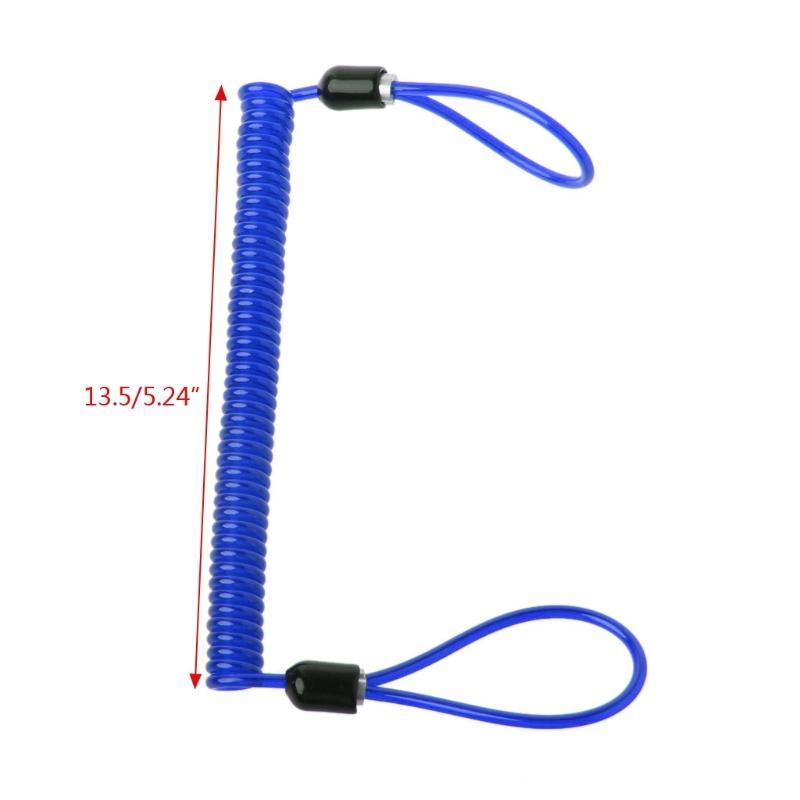 X7JF Motorcycle Disc Lock Cable Anti Theft Tools Helmet Warning Spring Wire