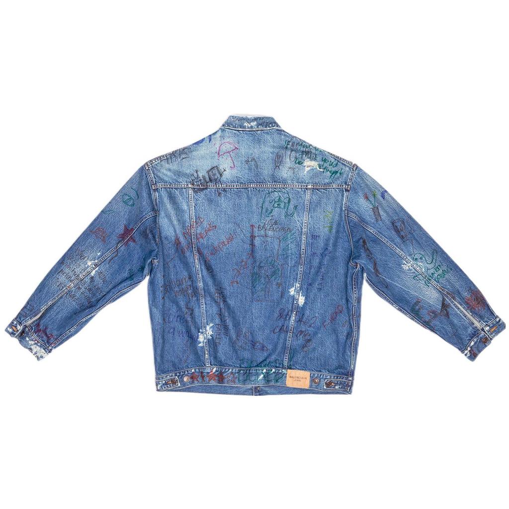 Balenciaga Denim Jacket Men's Blue 694503TBP484455