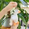 Plush Bag Plush Goose Keychain Pendant Yellow And White Colored Plush Bag Pendant