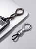 Men's Metal Car Keychain Pendant: Sleek Anti-Lost Waist-Hanging Key Ring