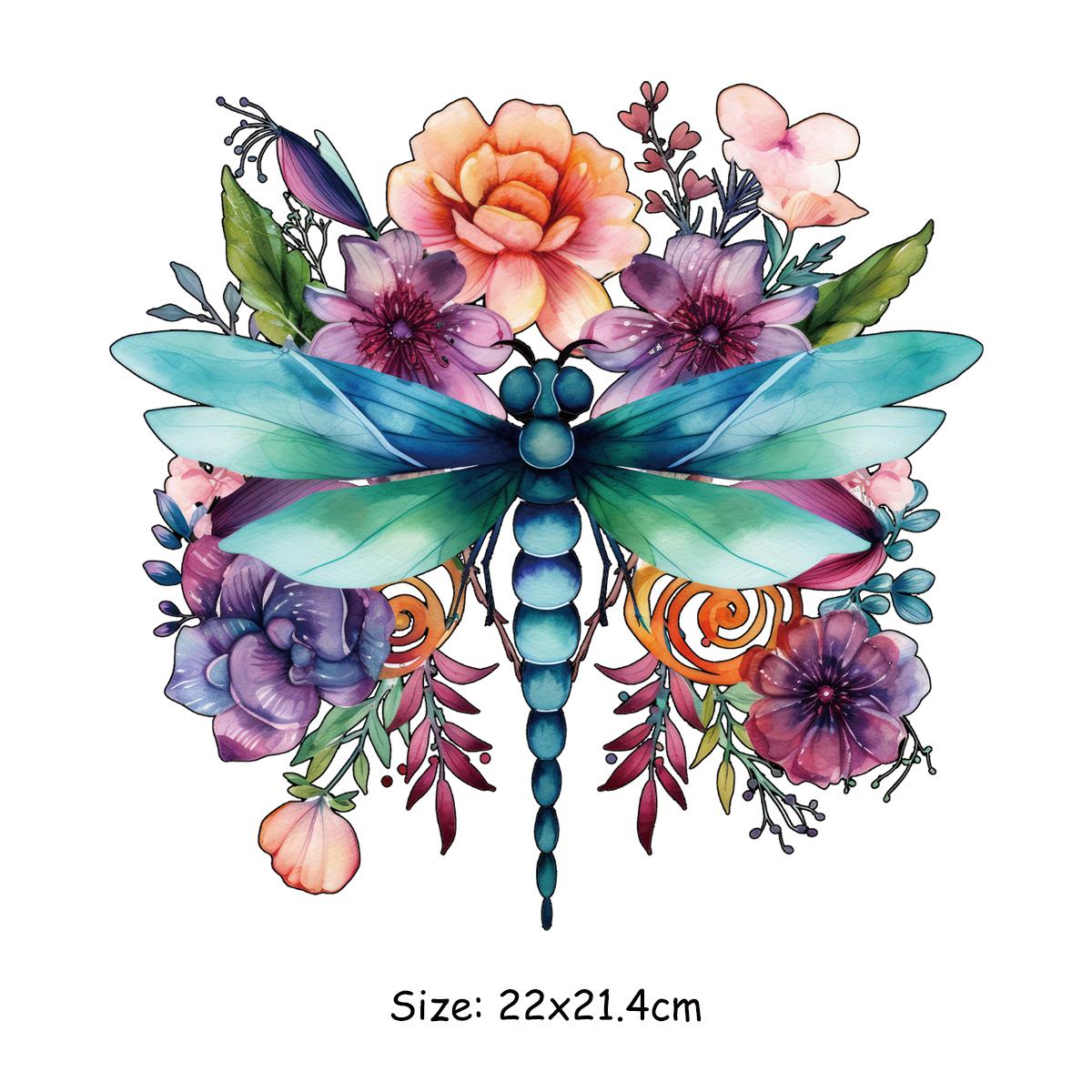 

Термопереносы с рисунком стрекозы, толстовки, топы, моющиеся на уровне A, термопресс для самостоятельной стирки, виниловые термонаклейки для одежды