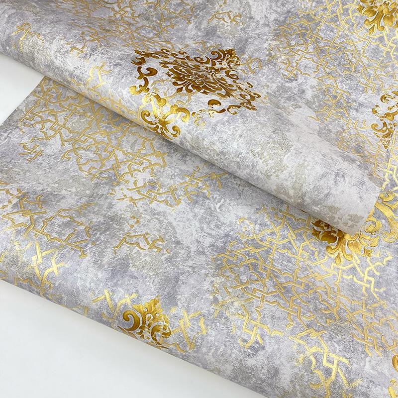 Luxury Classic Wallpaper Bedroom Living Room Relief Damask Wall Paper Roll Papel De Parede