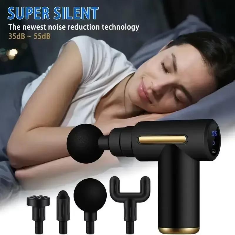 High Frequency Massage Gun Muscle Relax Body Relaxation Electric Massager with Portable Bag for Fitness