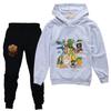 TZWYTralalero Tralala Hoodie Kinder Italienisches Gehirnfäule Kleidung Junioren Jungen Mädchen Kapuzenpullover Jacke Hose 2-teiliges Set Kinder-Sets