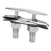 6 Inch Pull Up Cleat 316 Stainless Steel Flush Mount Retractable Boat Cleat Heavy Duty Marine Dock Cleat for RV Yacht
