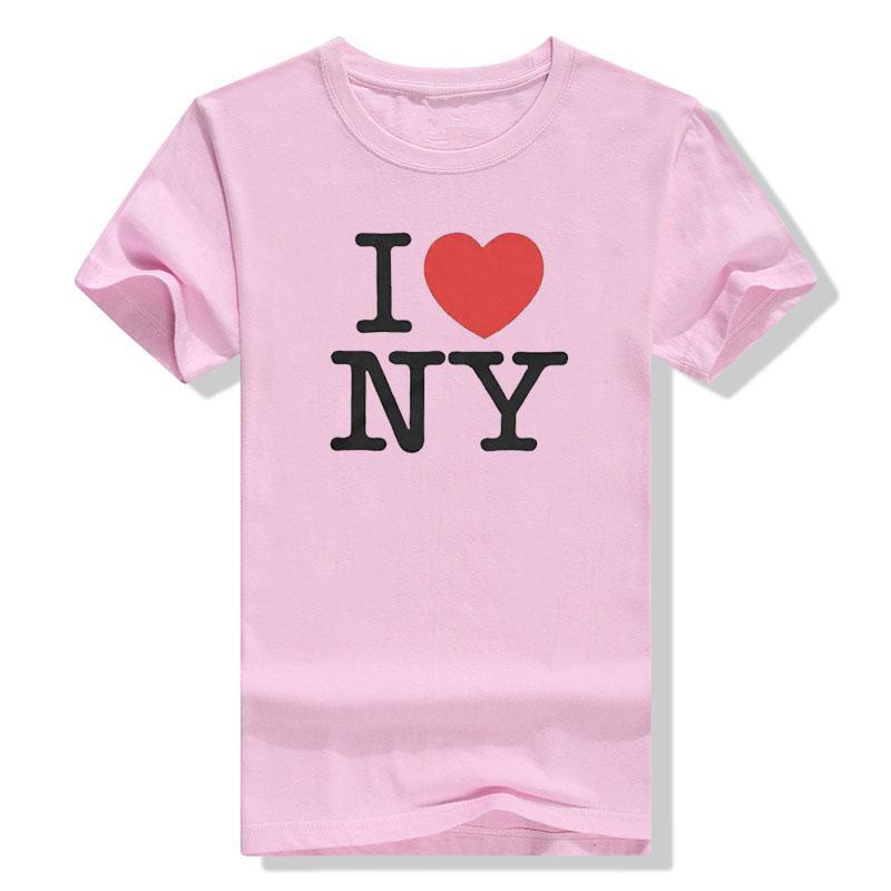 Ich liebe NY Damen Herren Unisex T-Shirt Tops Ich liebe New York T-Shirt Sprüche Zitat Buchstaben Bedruckte Outfits Streetwear Stil
