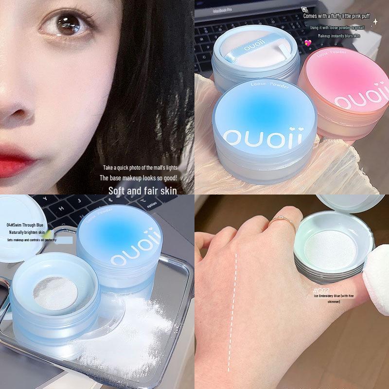 

OUOII Oil Control Waterproof Loose Powder for Dry/Oily Skin - Long-lasting Makeup Setting Standard