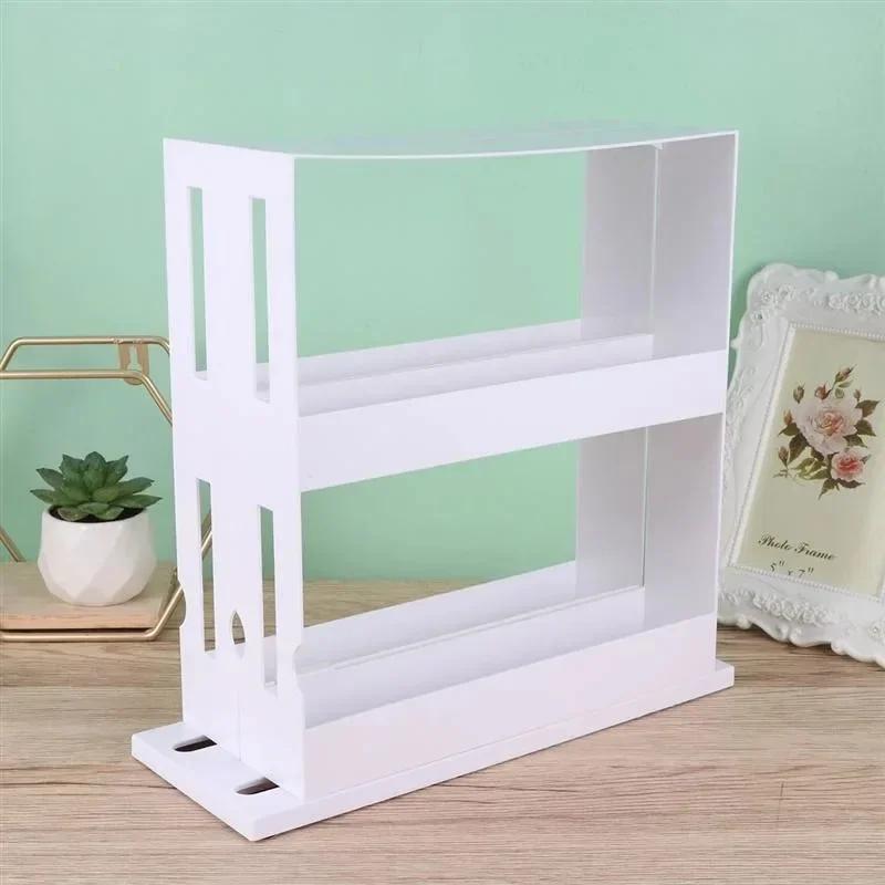 

2 Tier Rotating Seasoning Storage Rack/kitchen Food Storage Box Seasoning Storage Box Can Rotate Seasoning kitchen organizer 2-tier белый