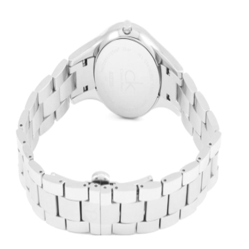 CALVIN KLEIN watch quartz movement stainless steel strap 28mm silver dial women's watch 30 meters waterproof K4323185
