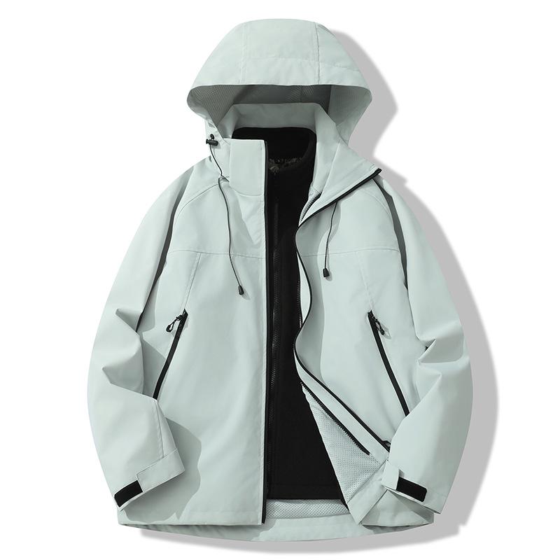 

Unisex Windproof Graphene-Lined Color Block Jacket for Outdoor Hiking Extra Large