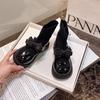 Girls Boots 2025 Autumn and Winter New Small Fragrant Style Leather Boots Bow Children's Short Boots Foreign Style Student Socks Boots