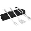 BBQ Tools Set Barbecue Utensil Accessories Stainless Steel BBQ Grill Tool Set Outdoor Camping Cooking Accessories Kit With Bag