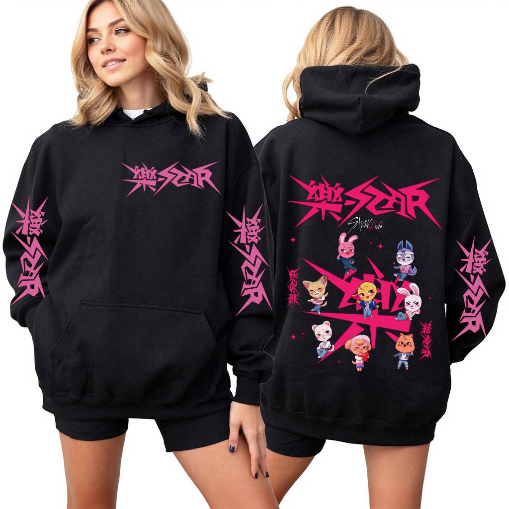 Women's Fashion Casual Outfit Sweatsuit Long Sleeve Top Printed Hooded Sweatshirt