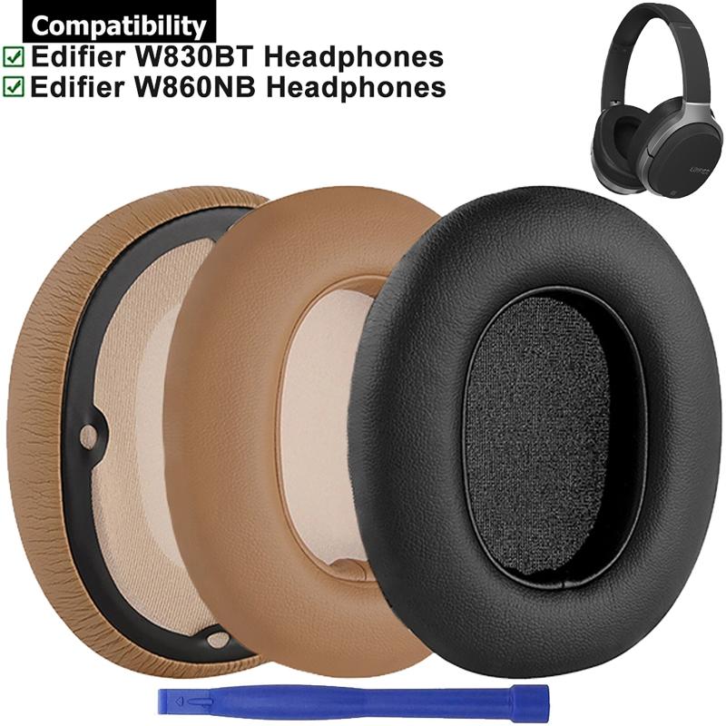 Universal Soft Leather Earpads for W830BT Earphone Memory Foam Earcups Easily Replaced Ear Cushions