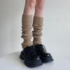 Wool Knit Leg Warmers Winter Autumn Japanese JK Style Slouchy Socks for Girls Solid Color Calf Socks Thermal Layering Essential
