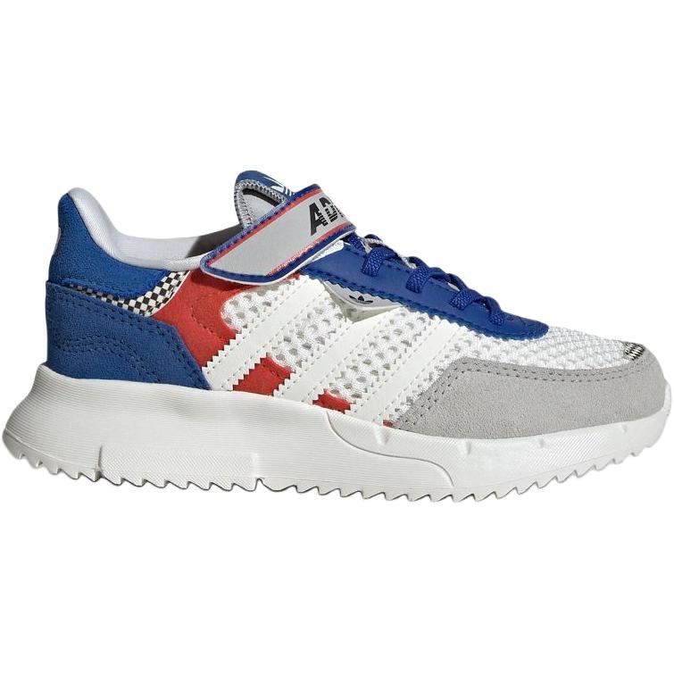 Adidas Originals Retropy F2 Fabric Comfortable Soft Low Top Casual Shoes Kids Sneakers Light-Gray Blue JS2477