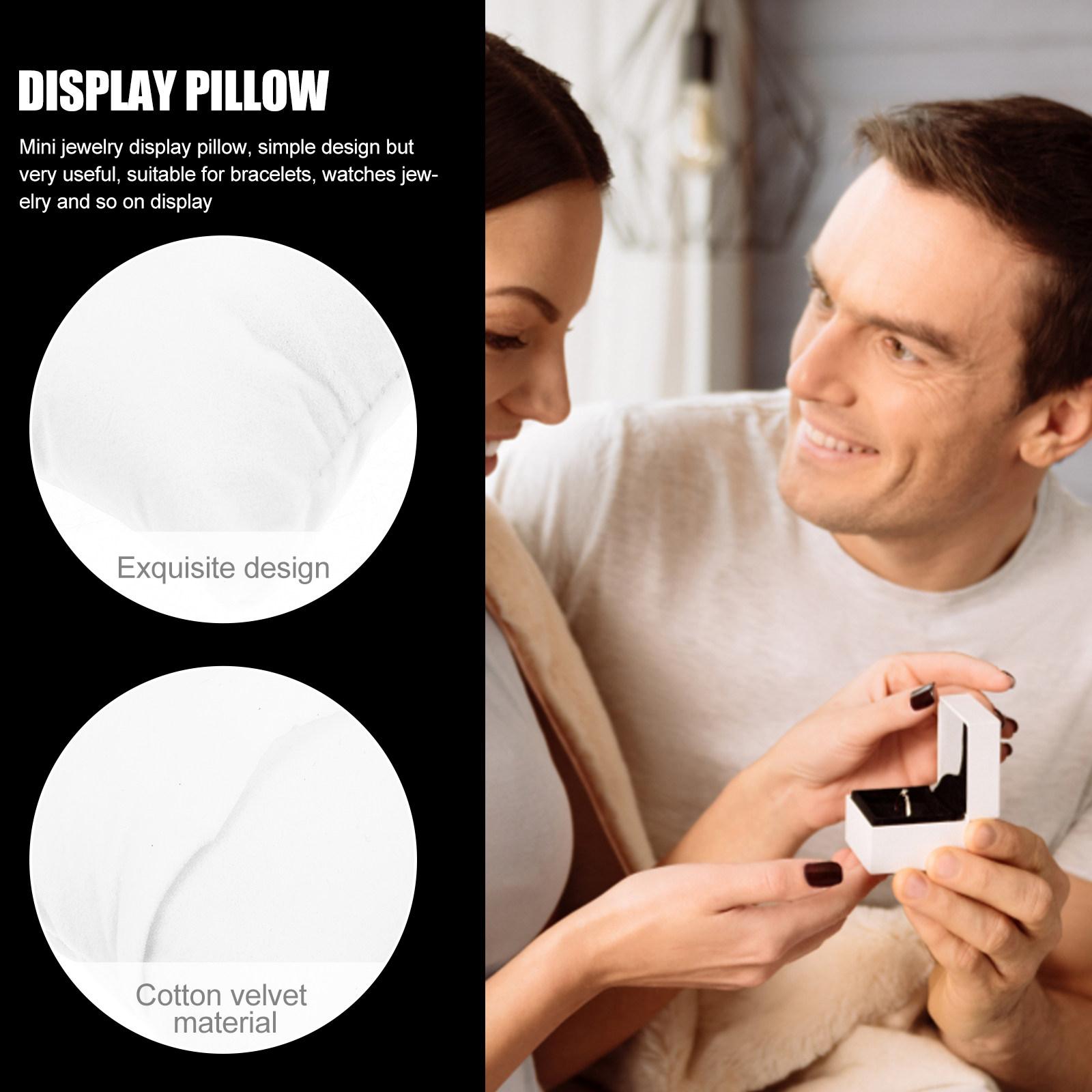 

6Pcs Premium Lint Silk Floss Watch Protective Pillow Jewelry Display Pillows Bracelet Cushion Watch Box Liner for Luxury Storage 9X8CM