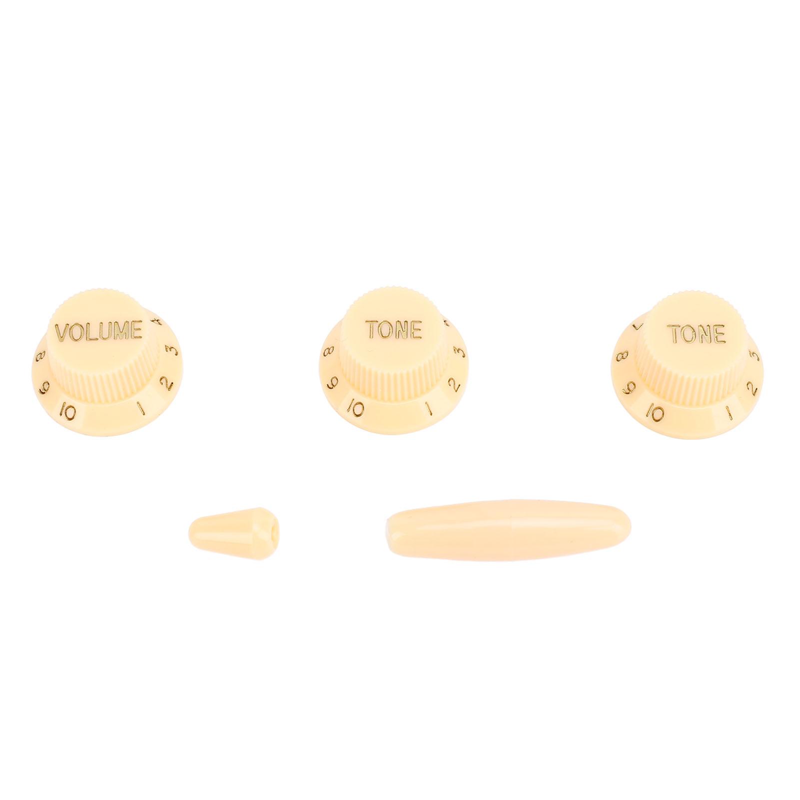 

Гитарный потенциометр, набор пластиковых точных ручек регулировки громкости и тона для практики Cream Yellow Color Gold Word