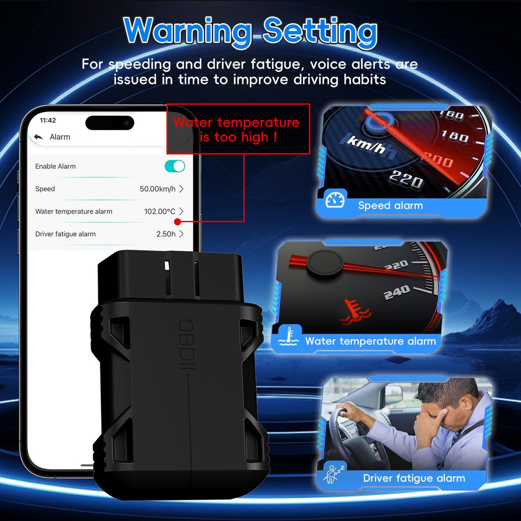 OBD2 Scanner Bluetooth 5.0 Car Auto Diagnostic Scan Tool for iOS iPhone Android Check Engine Light Reset OBD II Code Reader