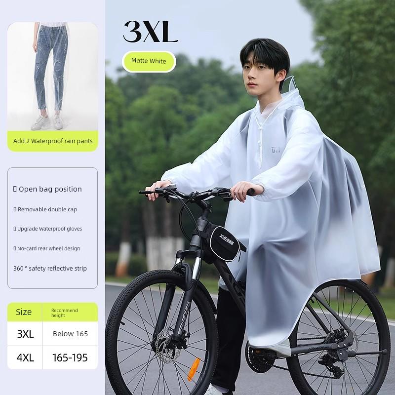 Raincoat Bicycle Mountain Bike Riding Junior High School Student Male Dedicated Single Body Rainstorm Prevention New Poncho Women