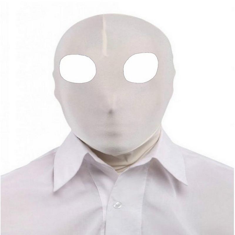 Halloween Cosplay Sexy Party Lycra Spandex Zentai Open Eyes Mouth Full Mask Hood