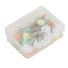 200pcs Multicolor Straight Pins Flower Head Craft Positioning Pins Quilting Pins  For Crafting