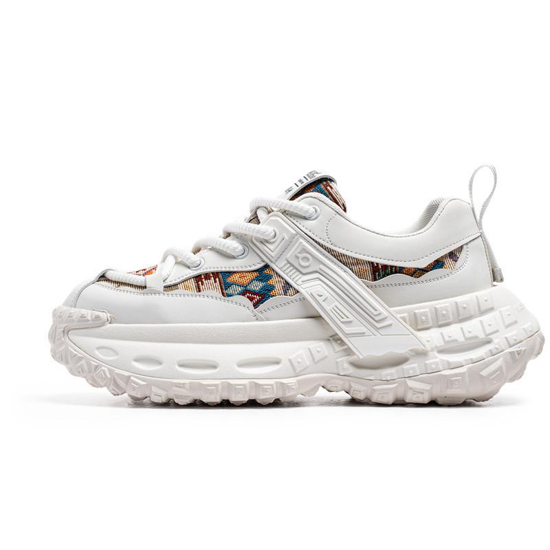 

2025 dad shoes Guochao ethnic style camouflage sports men s shoes spring students outdoor ins catwalk personality trendy shoes 39 белый