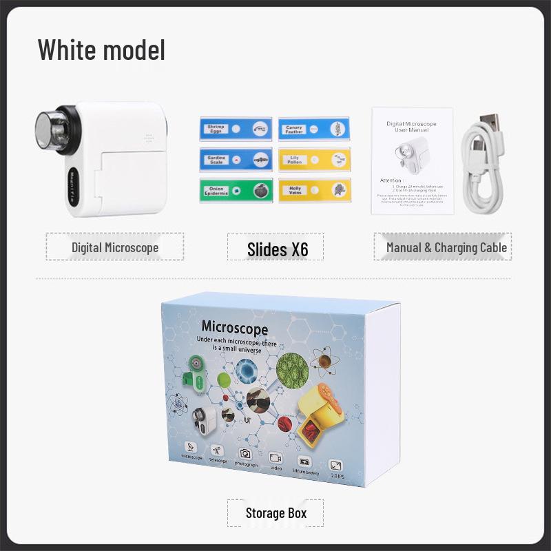 Portable 1000x Microscope Camera for Kids' Science and Middle School Projects.