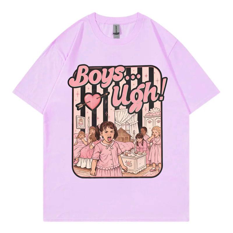 Funny Boys Are Ugh TShirt Unisex Unisex Gothic Vintage Short Sleeve T Shirts Fashion Casual 100Cotton TShirts Summer Streetwear