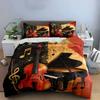 "Musical Instruments Wall Art" Soft Comfortable Duvet Cover Bedding Set Included 1*Duvet Cover & 2*Pillowcases Gift