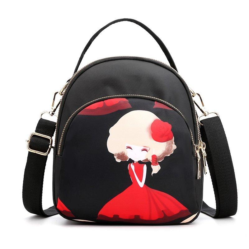 Fashionable Elephant Nylon Ladies Crossbody Bag, Large Capacity Ladies Shoulder Bag, Commuter Travel Handbag, Multi-occasion