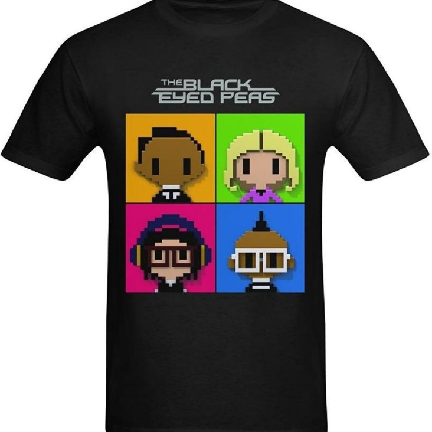 

Men s The Black Eyed Peas Members T-shirt Size L XXXXXL чорний