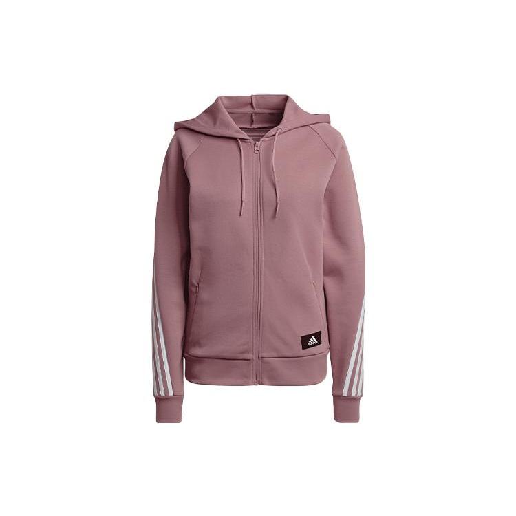(WMNS) adidas W Fi 3s Fz Reg Sports Hooded Jacket Purple Women s HE1659 M