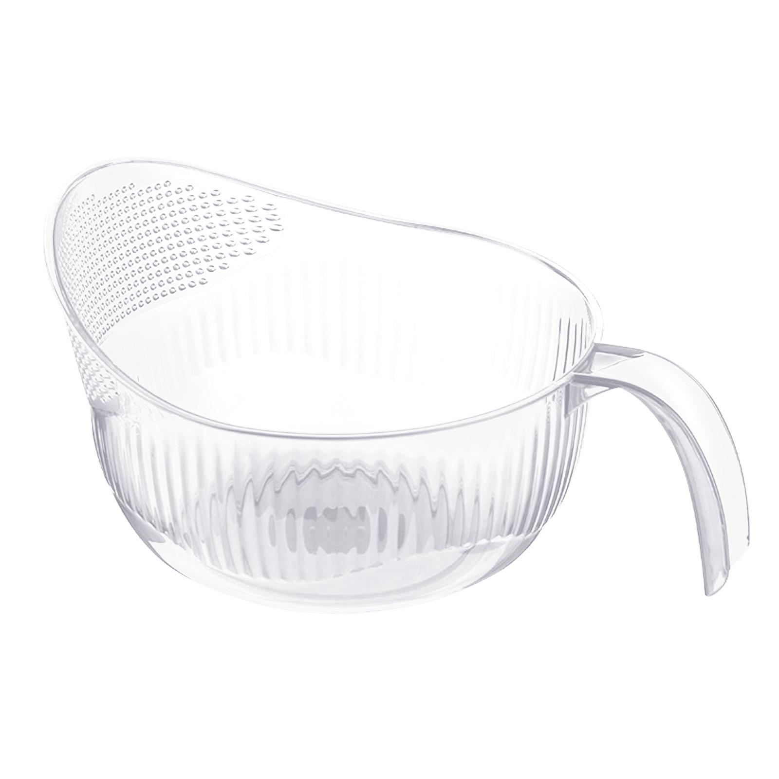 

Multi Purpose Rice Washing Sieve Rice Washer Rice Draining Basket PET Material Vegetable Washer Suitable for Washing прозрачный