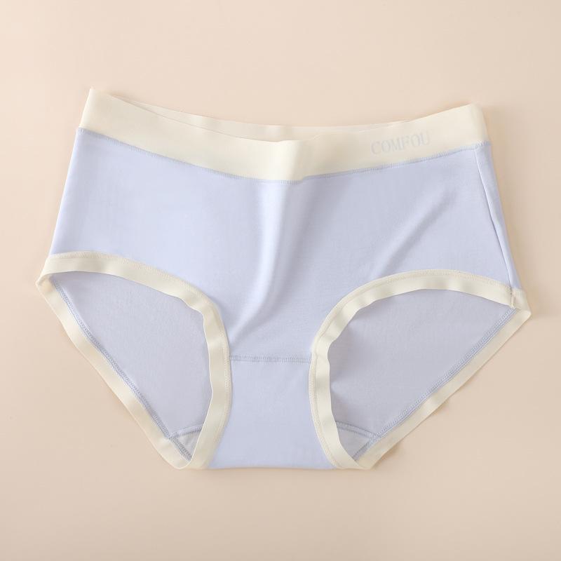 Women's Modal Seamless Mid-Waist Briefs with Antibacterial Crotch - No Ride Up, Plus Size Available