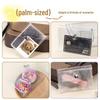 Trendy Transparent Jelly Double-Layer Card Holder & Coin Purse with Snap Button