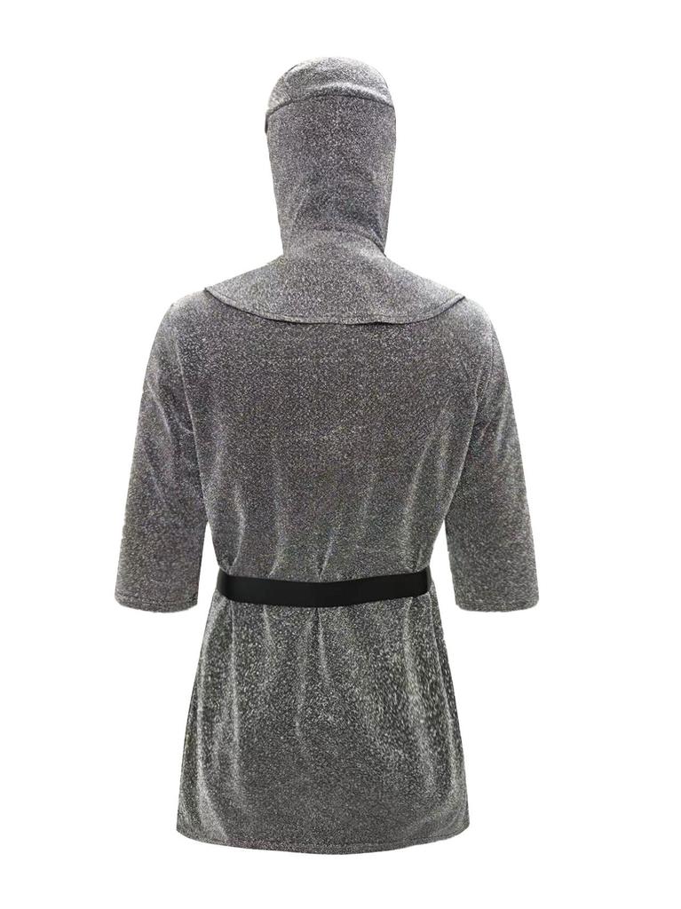European Medieval Knight Chain Suit for Halloween Cosplay