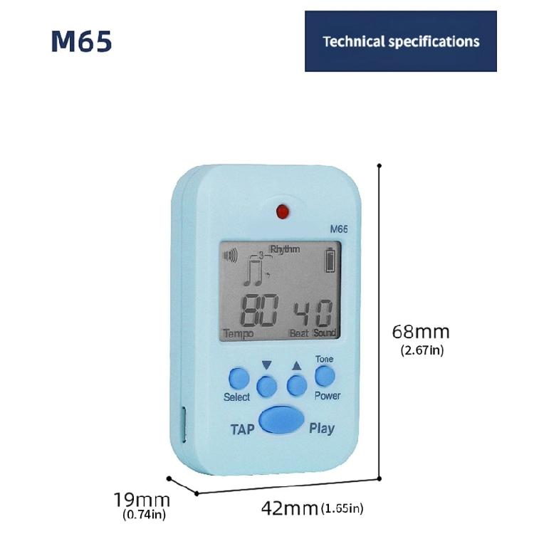 Small Electronic Metronome Professional Clip on LCD Digital Rhythm Metronome for Skipping Rope and Running Exercises