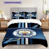 Manchester City Glory Three-piece set (1 * duvet cover + 2 * pillowcase, without core) 2DFlat Duvet cover and pillowcase Christmas birthday gift