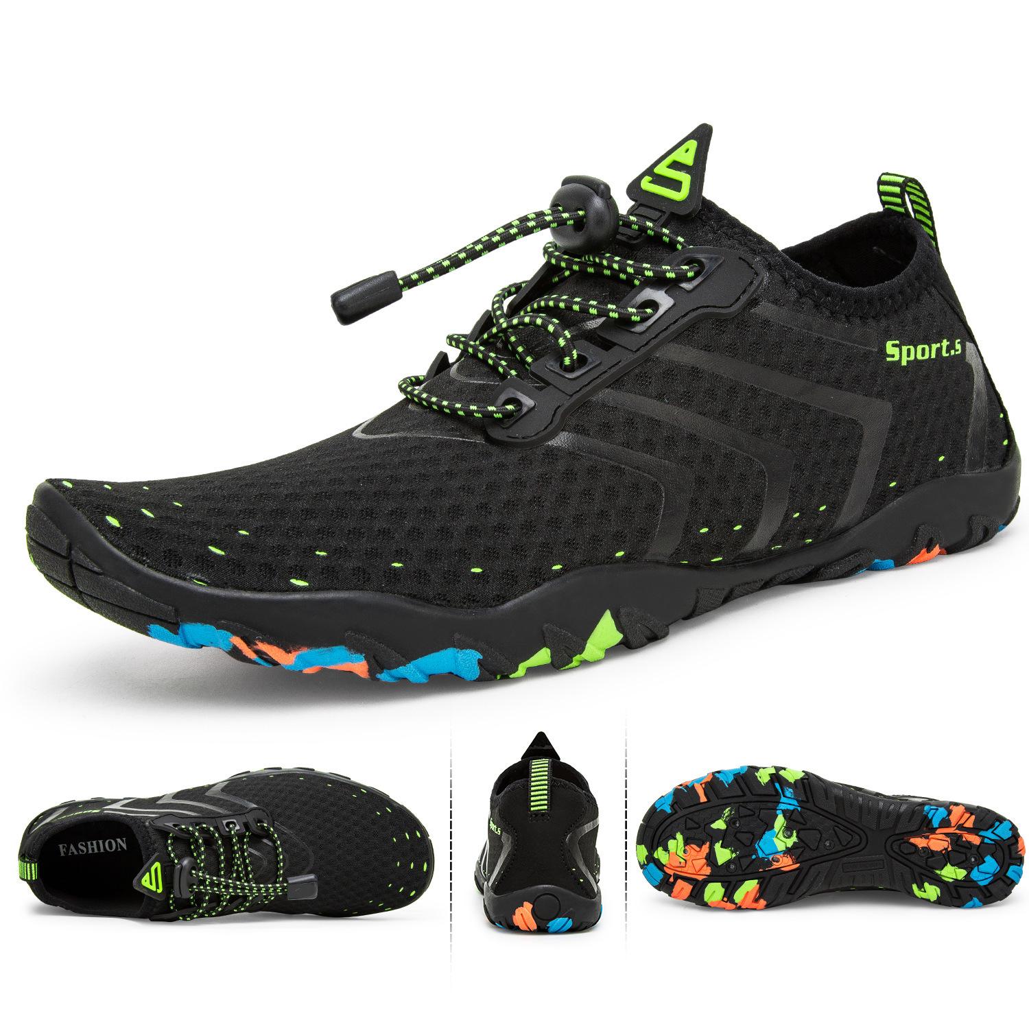 Унисекс River Tracing Shoes: Обувь для активного отдыха, пляжа, плавания, походов, в наличии большие размеры 41 чёрный