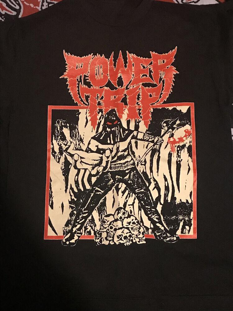 

Тур Power trip 2017 Черная футболка с коротким рукавом Все размеры S M L - 5XL Футболка AH943 Унисекс Футболка M