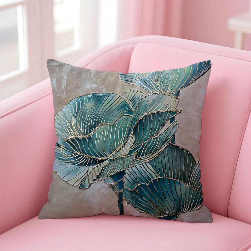 popular Oil Painting Floral Elegant Cushion Cover Comfortable Reversible Pillow Cover Ideal for Car Sofa Bedroom & Beyond