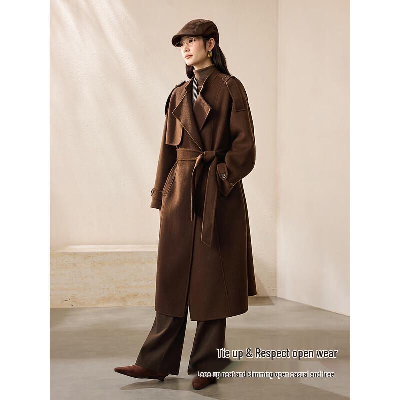 Women's 100% Wool Double-faced Short Winter Coat