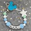 Baby Pacifier Clip Personalised Name Dummy Nipple Holder Chains Newborn Feeding Newborn Custom Pacifiers Clip Chew Teething Toys