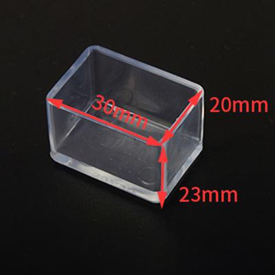 Square/Round Anti-Noise Chair Leg Cap Rubber Feet-Protector Pads Non-slip Transparent Table Feet Covers Furniture Leveling Feet