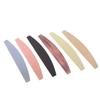 Half Moon Stainless Steel Nail File Base with Disposable Pad Function for Hygienic Professional Quality Home Manicures