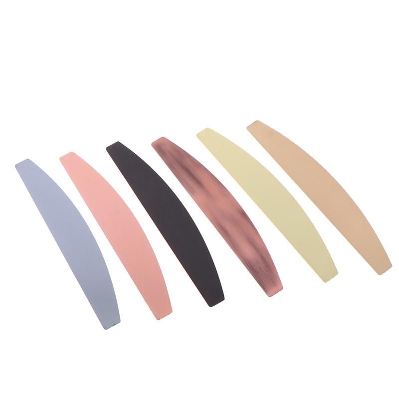 Half Moon Stainless Steel Nail File Base with Disposable Pad Function for Hygienic Professional Quality Home Manicures