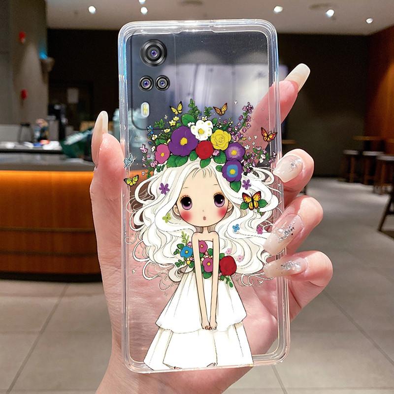 For vivo Y31 2021 Case Cute Cool Boys Girls Transparent Silicone Back Cover For Vivo Y53S 4G Y31 Y51 Y51A Y 31 V2036 Phone Case